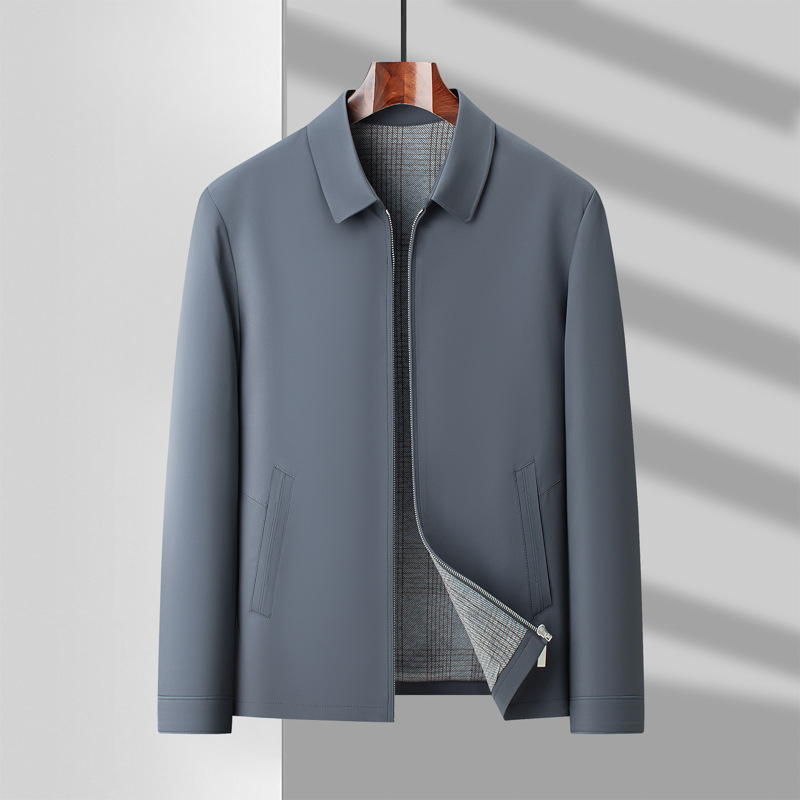 Men's Lightweight Business-Casual Collared Jacket